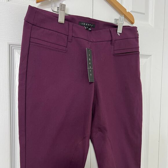 Theory Burgundy Pants Sz 0 - Picture 6 of 9